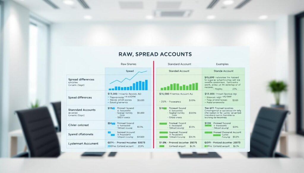 raw spread accounts and standard account comparison chart raw spread accounts and standard account comparison chart