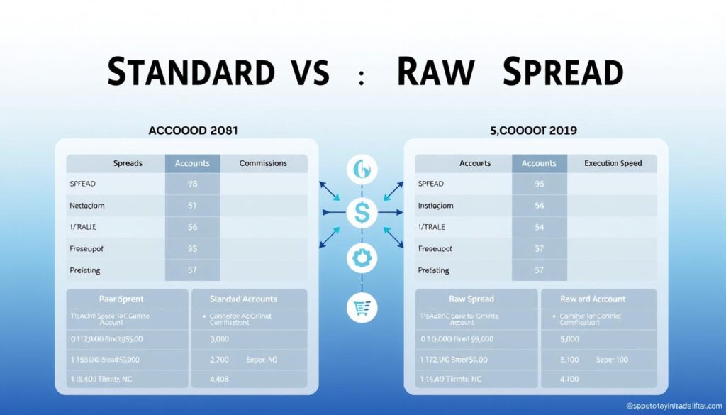Standard vs Raw Spread account comparison