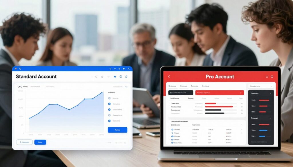 Comparing Standard and Pro Account Features