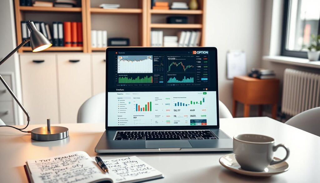 IQ Option demo account overview
